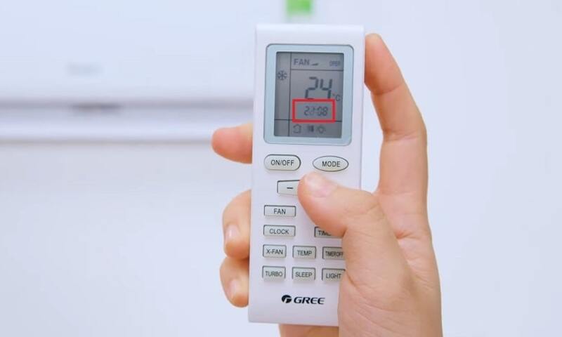 Cách hẹn giờ điều hòa Gree