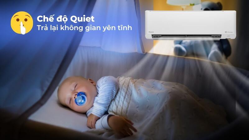 chế độ quiet của điều hòa Daikin