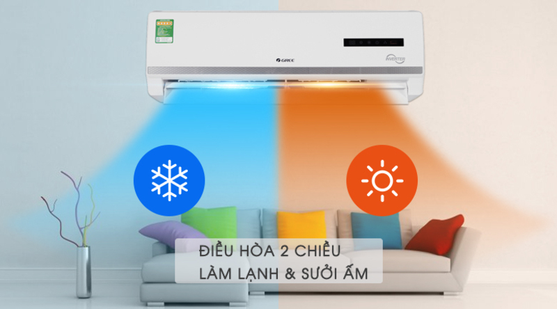 Điều hòa Gree 2 chiều 9000BTU GWH09
