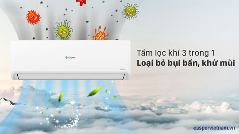 điều hòa casper 24000btu 2 chiều inverter