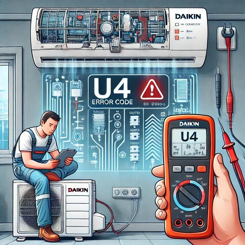 Lỗi U4 điều hòa Daikin