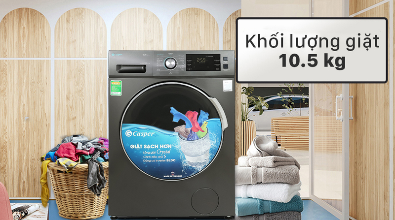máy giặt casper 10.5 kg