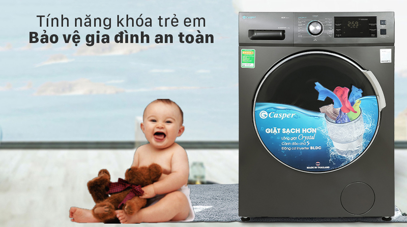 máy giặt casper 10.5 kg