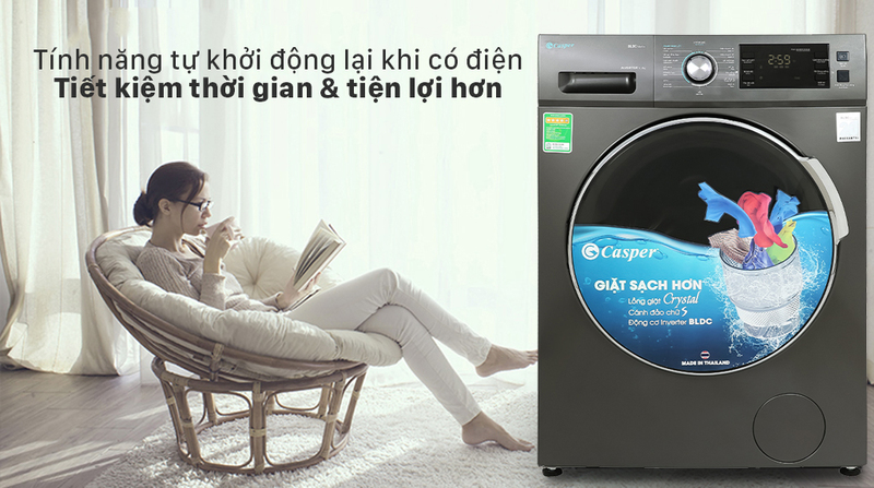 máy giặt casper 10.5 kg