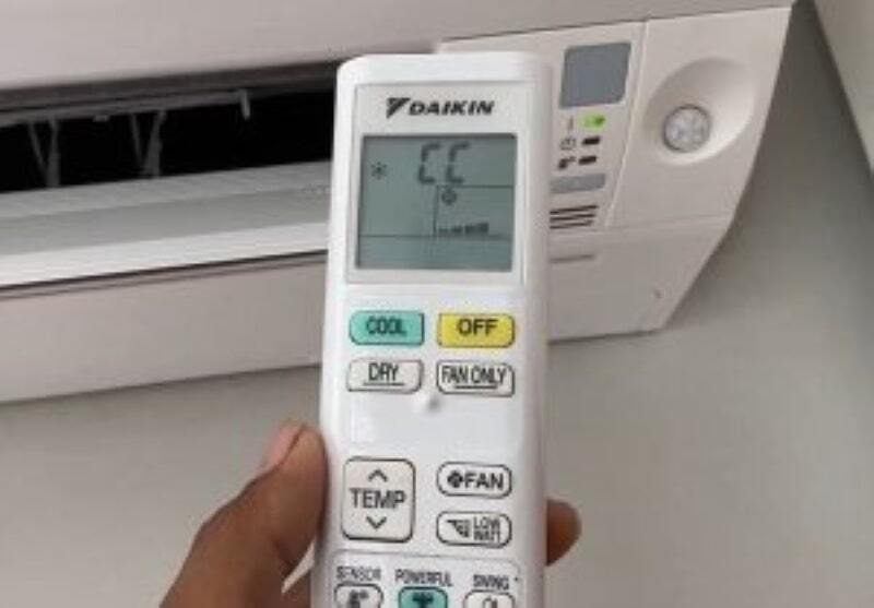 Máy lạnh Daikin báo lỗi CC