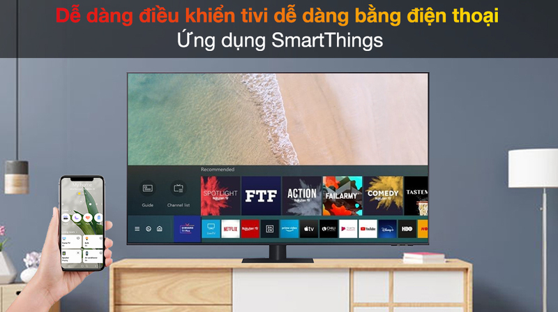 Smart Tivi QLED 4K 55 inch Samsung QA55Q70A