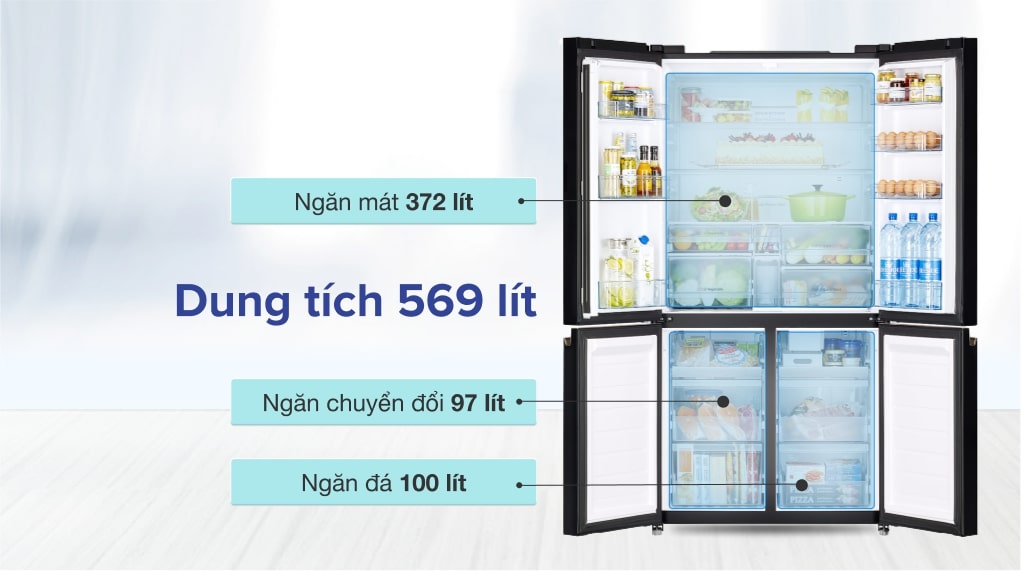 Tủ lạnh Hitachi 569 lít R-WB640PGV1 GMG