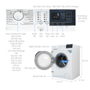 Máy giặt Electrolux Inverter 9 kg EWF9024D3WB