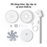 Quạt tích điện Smartmi Xiaomi Gen 3 PRO – Xoay đa hướng, Dung lượng Pin 24H