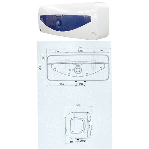 Bình nóng lạnh Ariston 20L BLU 20R